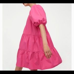 NWT H&M Pink Tiered Babydoll Dress, XL